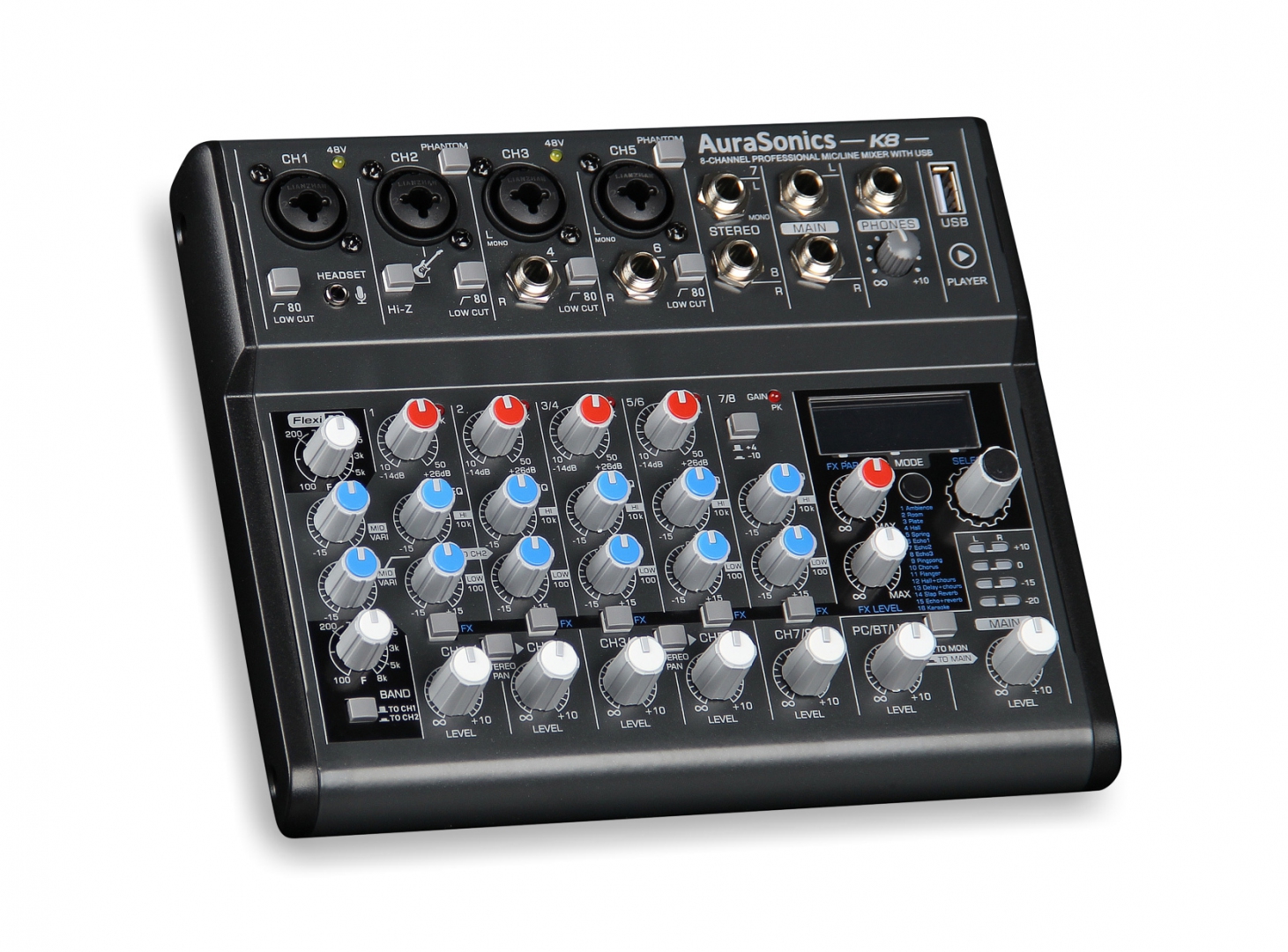 AuraSonics K8 компактный микшерный пульт в Сургуте