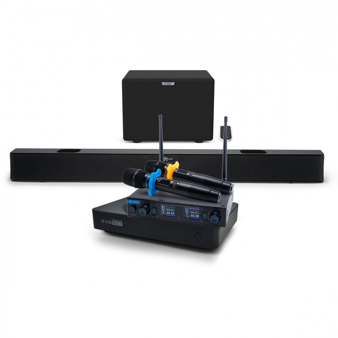 Hi-End караоке-система EVOBOX Premium + EvoSoundBar (саундбар с караоке) в Сургуте