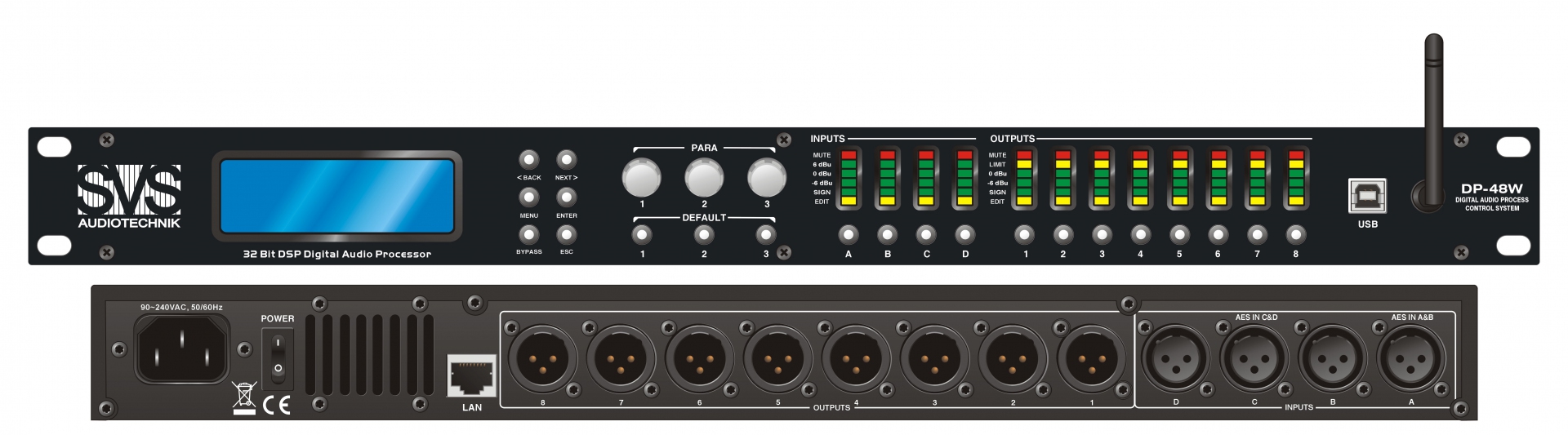 SVS Audiotechnik DP-48W Цифровой процессор: 4 входа 8 выходов в Сургуте