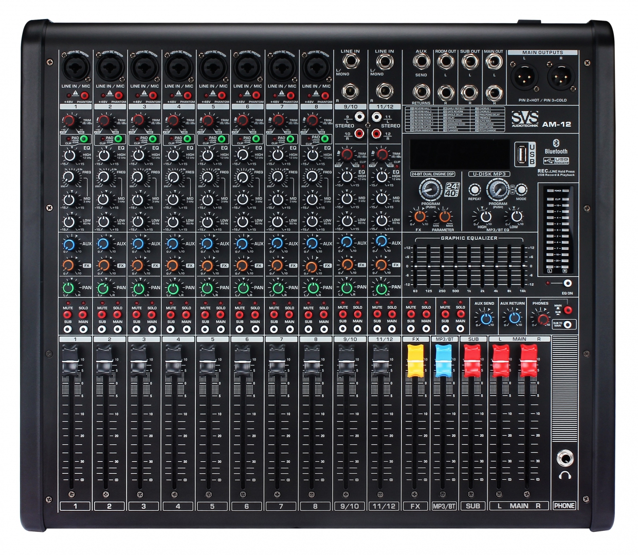 SVS Audiotechnik mixers AM-12 Микшерный пульт аналоговый, 12-канальный в Сургуте